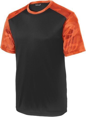 Mafoose Mens Digital Camo Hex Colorblock Moisture Wicking Athletic Training T-Shirt in Saudi Arabia