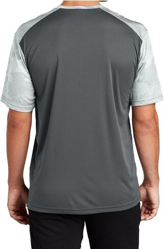Mafoose Mens Digital Camo Hex Colorblock Moisture Wicking Athletic Training T-Shirt in Saudi Arabia