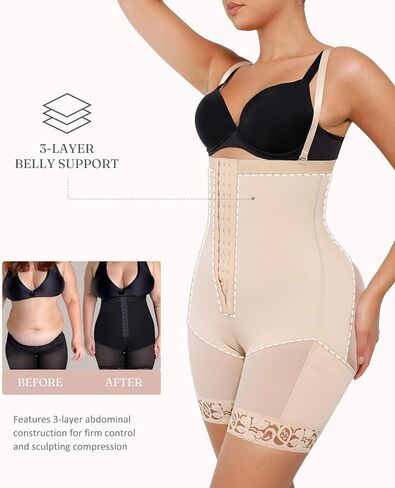 FeelinGirl Fajas Post Surgery Compression Garment Tummy Control Shapewear for Women Butt Lifter Body Shaper in Saudi Arabia