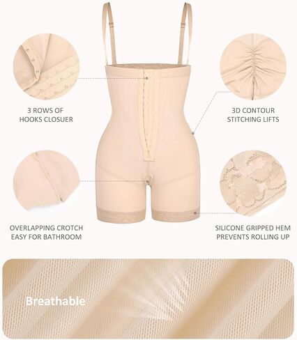 FeelinGirl Fajas Post Surgery Compression Garment Tummy Control Shapewear for Women Butt Lifter Body Shaper in Saudi Arabia