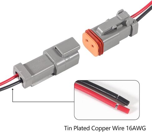 4 مجموعات 8 دبوس موصل مجموعة موصل كهربائي مقاوم للماء 16 AWG الذكور والإناث موصلات سلك السيارات لسيارة الشاحنة للدراجات النارية البحرية واتصال الأسلاك الأخرى in Saudi Arabia