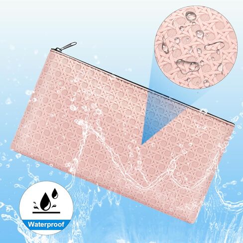 2pack Money Bag, Wteehn Cash Zipper Pouch, Money Bags With Zipper, Bank Bags, Cash Wallet, Cash Bag, Cosmetic Receipts Coins Small Tools Organizing Storage Bag in Kuwait