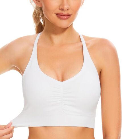 GXXGE Y Back Sports For Women High Impact Spaghetti Thin Strap Litness Gym Activewear Workout Yoga Bra in Kuwait