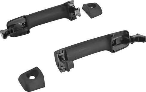KUAFU Front Driver and Passenger Side Exterior Door Handle Compatible with 2007-2014 Toyota FJ Cruiser 2007-2021 Toyota Tundra Replacement for 69210-0C010 69217-0C010 Black Plastic in Saudi Arabia