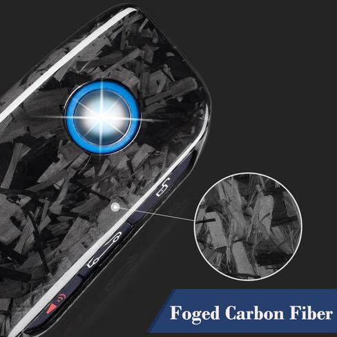 Genuine Carbon Fiber Remote Smart Key Fob Cover Case Protector for Latest 2023-2025 BMW 7 Series i5 i7 iX X1 X2 X3 X5 X6 X7 XM 530i 540i 760i 840i M60i M70 M5 M50i M60i M235 Alpina XB7 in Saudi Arabia