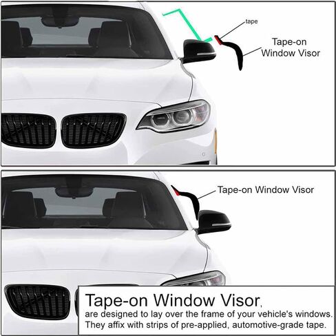 4pcs Window Deflector Fit for Hy-un-dai Genesis 2009 2010 2011 2012 2013 2014 Window Visor Rain Guards in Saudi Arabia