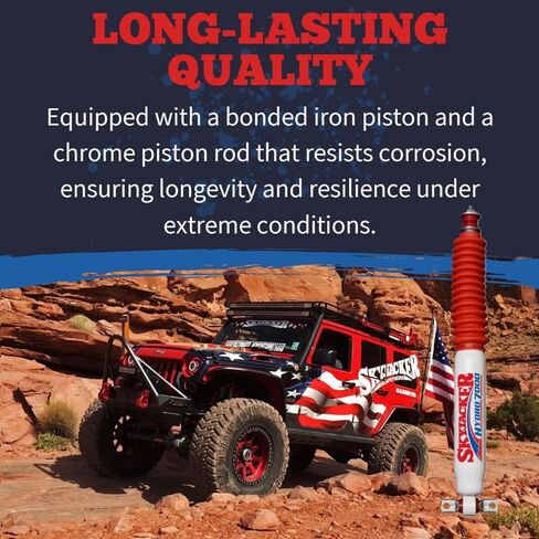 مجموعة من صدمات الحركة الهيدروليكية الأمامية والخلفية Hydro 7000 تناسب 1984 2001 Cherokee XJ 2WD 4WD مع 4-3 "الأمامية و 1-3" المصعد الخلفي | بناء متين | صمام حساس للسرعة in Saudi Arabia