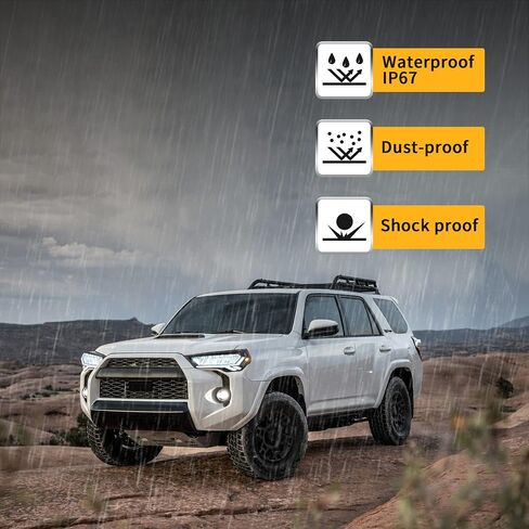 Vland Projector LED المصابيح الأمامية متوافقة مع Toyota 4runner 2014-2023 w/Amber Sequential Trans Sign in Kuwait