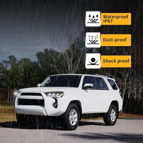 Vland Projector LED المصابيح الأمامية متوافقة مع Toyota 4runner 2014-2023 w/Amber Sequential Trans Sign in Saudi Arabia