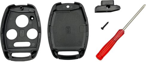 Key Fob Shell Case Replacement for Honda Accord Civic EX Pilot Key Fob Cover with Screwdriver (Pink) in Kuwait