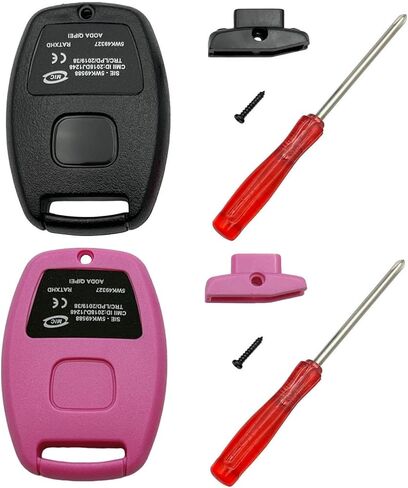 Key Fob Shell Case Replacement for Honda Accord Civic EX Pilot Key Fob Cover with Screwdriver (Pink) in Saudi Arabia
