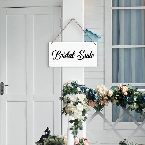 Rustic Wedding Sign Just Married, Engagement Wedding Photo Props Sign, Weddings Decor Stuff Engagement Party Decorations 12x6 Inches (White) in Saudi Arabia