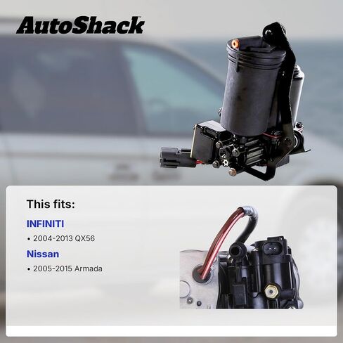 استبدال مضخة ضاغط الهواء Autoshack لعام 2005-2013 2014 2015 Nissan Armada 2004 2005 2006 2007 2008 2008 2008 2010 2012 2013 Infiniti QX56 5.6L V8 4WD RWD KAC242N22C in Saudi Arabia