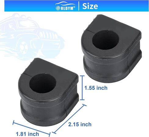 Rldym Suspension Stabilizer Bar Bushing Kit K200333 for Equinox 2005-2009, Captiva Sport 2012-2015, Pontiac Torrent 2006-2009, Saturn Vue 2002-2010 in Saudi Arabia