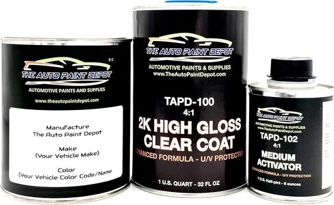 Auto Paint Depot Touch Up Paint for Buick Lucerne-Cyber Gray Metallic 57U/WA637R (All Years) One Ounce with Clear Coat in Saudi Arabia