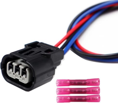 3-Pin Front Turn Signal Light Connector Compatible with Honda Accord 2016-2017 Pigtail Plug Wiring Harness 6189-0887 in Saudi Arabia