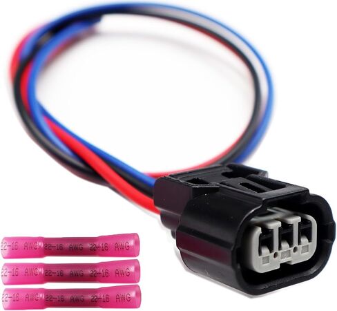 3-Pin Front Turn Signal Light Connector Compatible with Honda Accord 2016-2017 Pigtail Plug Wiring Harness 6189-0887 in Saudi Arabia