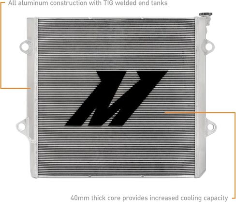 Mishimoto MMRAD-GX460-10 Performance Aluminum Radiator, Compatible with Lexus GX460 4.6L V8, 2010-2023 in Saudi Arabia