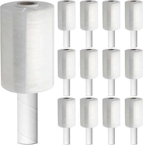 5" x 1000' Roll - Shrink Wrap Roll with Handle 80 Gauge Thick Mini Clear Stretch Wrap for Moving Supplies (1 Pack) in Saudi Arabia