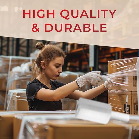 5" x 1000' Roll - Shrink Wrap Roll with Handle 80 Gauge Thick Mini Clear Stretch Wrap for Moving Supplies (1 Pack) in Saudi Arabia
