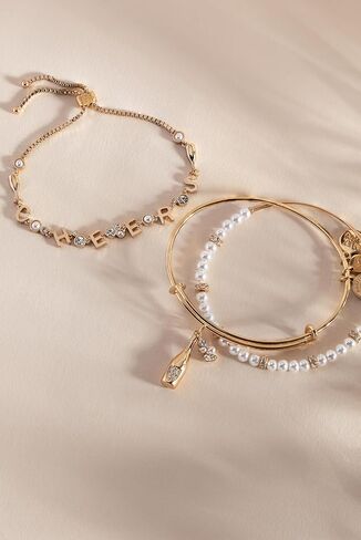 Alex and Ani A20EBPRL01RG,Sea Sultry Pearl Expandable Bangle Bracelet,Rafaelian Gold,White, Bracelets in Saudi Arabia