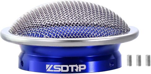 Carburetor 50mm Air Filter Clean Velocity Stack CNC Aluminium Alloy with SUS304 Mesh For PWK 21-30mm PE28-30mm Carb(Blue,50mm-H20) in Saudi Arabia