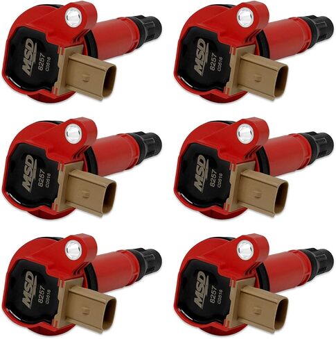 MSD 82576 Ignition Coils, Red, 6-Pack (3-Pin Connector) in Saudi Arabia