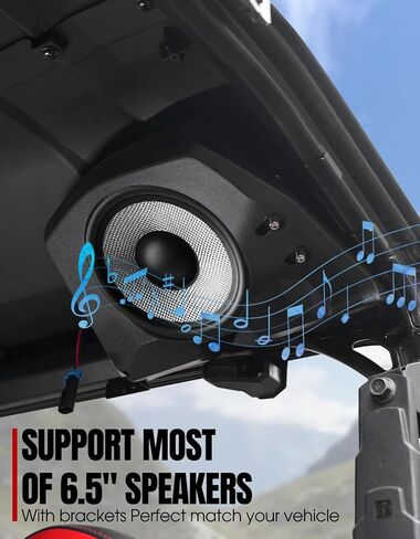 A & UTV PRO Rear Roof Speakers Pods for Polaris General 1000 2020-2025 Accessories 6.5" Speaker Mount Pods System Panel Replace #2637784#2637785 in Saudi Arabia