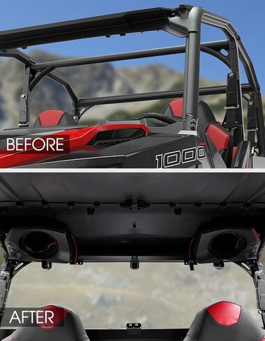 A & UTV PRO Rear Roof Speakers Pods for Polaris General 1000 2020-2025 Accessories 6.5" Speaker Mount Pods System Panel Replace #2637784#2637785 in Saudi Arabia