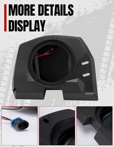 A & UTV PRO Rear Roof Speakers Pods for Polaris General 1000 2020-2025 Accessories 6.5" Speaker Mount Pods System Panel Replace #2637784#2637785 in Saudi Arabia