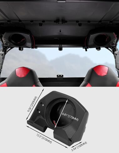 A & UTV PRO Rear Roof Speakers Pods for Polaris General 1000 2020-2025 Accessories 6.5" Speaker Mount Pods System Panel Replace #2637784#2637785 in Saudi Arabia