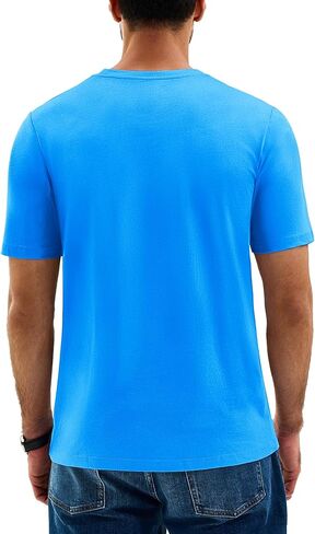 Cotrasen Men's T Shirts Cotton Short Sleeve Shirts for Men Casual Crew Neck Basic T-Shirts Summer Soft Comfort Tee Shirts in Kuwait