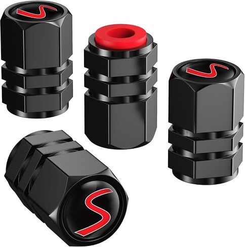 4 حزمة CAR CAR TIRE VALVE CATS ، و ALOUNIUM ALOUMONIM Air Valve CAP متوافق مع Mini Cooper S Countryman S Clubman S ، Universal for Cars ، سيارات الدفع الرباعي ، الدراجات ، الشاحنات وملحقات الدراجات النارية in Kuwait