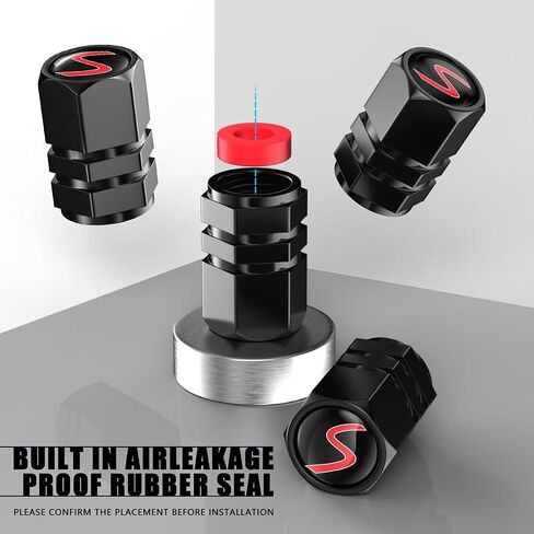 4 حزمة CAR CAR TIRE VALVE CATS ، و ALOUNIUM ALOUMONIM Air Valve CAP متوافق مع Mini Cooper S Countryman S Clubman S ، Universal for Cars ، سيارات الدفع الرباعي ، الدراجات ، الشاحنات وملحقات الدراجات النارية in Kuwait