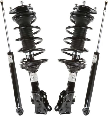 Autoshack Front Complete STRUT و COIL SPRING مع امتصاصات الصدمات الخلفية المحددة لـ 2000-2005 Toyota Echo 1.5L FWD | مجموعة استبدال نظام التعليق الكامل CSTKS0059 in Kuwait