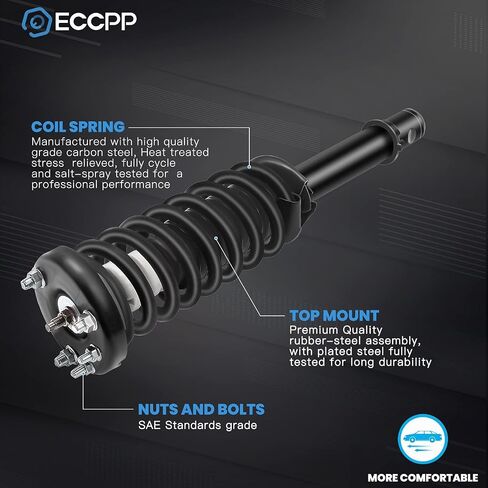 ECCPP 2pcs Front Pair Complete Strut Assembly Shock Absorber for 2003-2007 for Honda for Accord 172123 set of 2 in Saudi Arabia