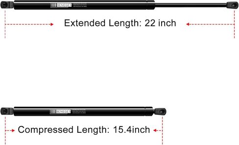 2PCs 4584 Liftgate Lift Supports for Mercury Mountaineer 2001-2007, for Ford Explorer 2002-2005, for Lincoln Aviator 2003-2005 Rear Hatch Tailgate Trunk Struts SG204043 in Kuwait