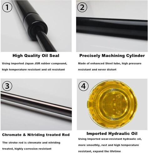 2PCs 4584 Liftgate Lift Supports for Mercury Mountaineer 2001-2007, for Ford Explorer 2002-2005, for Lincoln Aviator 2003-2005 Rear Hatch Tailgate Trunk Struts SG204043 in Kuwait