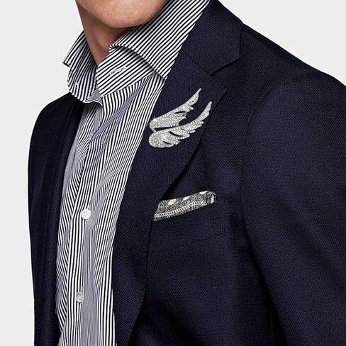 أجنحة Rhinestone Angel Wings Brooch أجنحة ريشة لطيفة دبابيس ودبابيس للنساء للنساء in Kuwait