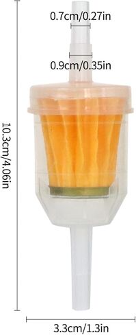 5/16 و 1/4 مرشح الوقود المغناطيسي المضمّن لزر العشب ، محرك صغير ، كولر ، جون ديري ، كاواساكي - مرشح غاز عالي التدفق مع استبدال المغناطيس (12 حزمة) in Kuwait