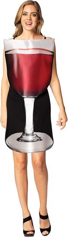 Rasta Imposta Get Real Glass of Red Wine Drink Halloween Costume, Adult One Size in Saudi Arabia