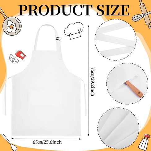 6 Pcs Halloween Chef Costume Include Chef Hat White Apron Red Purple Bow Tie Fake Nose Self Adhesive Beard and Eyebrows Wooden Spoon Swedish Costume for Adult Baker Cosplay Party in Saudi Arabia