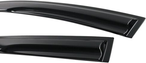 Window Visor Compatible with 2007-2013 Toyota Yaris Sedan, Acrylic Smoke Tinted & Semi-Transparent Sun Rain Shade Guard Wind Vent Air Deflector by IKON MOTORSPORTS, 2008 2009 2010 2011 2012 in Saudi Arabia