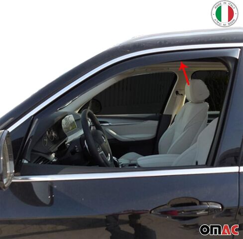 OMAC Window Visor Vent Rain Guard for Mercedes M Class ML350 W164 2005-2011 Smoke in Saudi Arabia