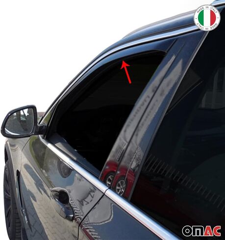 OMAC Window Visor Vent Rain Guard for Mercedes M Class ML350 W164 2005-2011 Smoke in Saudi Arabia