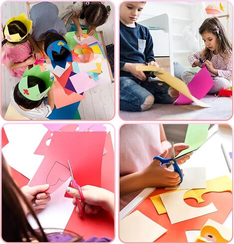 VinTS 50Pcs Poster Board,22x28 Colored Poster Paper,Assorted Colors Poster Board Bulk For Art Display Board,Classroom Use,School Craft Project,Presentation Drawing in Kuwait