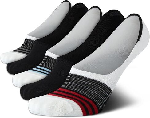 Steve Madden Mens No Show Socks - 5 Pack Invisible Mens Low Cut Socks with Arch Support (Shoe Size 10-13) in Saudi Arabia