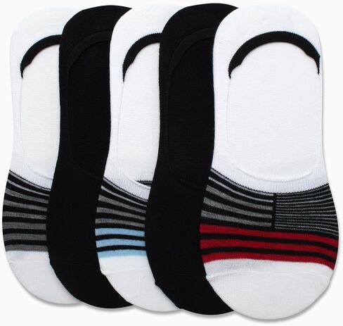 Steve Madden Mens No Show Socks - 5 Pack Invisible Mens Low Cut Socks with Arch Support (Shoe Size 10-13) in Saudi Arabia