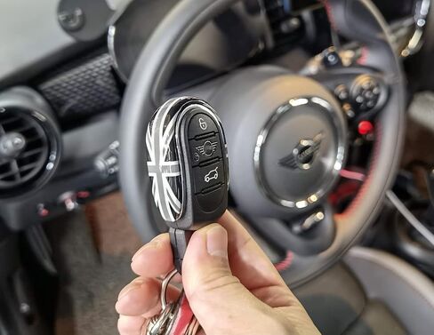 iJDMTOY Slim Size Carbon Fiber Pattern Style Key Fob Shell Compatible with Mini Cooper 3rd Gen F55 F56 F57 F54 F60 Smart Key Fob in Saudi Arabia