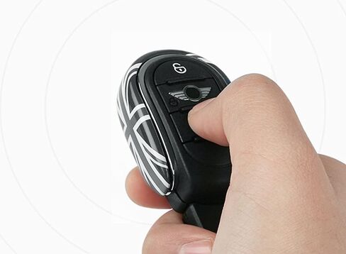 iJDMTOY Slim Size Carbon Fiber Pattern Style Key Fob Shell Compatible with Mini Cooper 3rd Gen F55 F56 F57 F54 F60 Smart Key Fob in Saudi Arabia